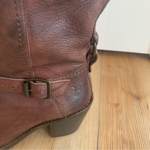 Frye Carmen Three Strap Leather Boots - Picture 7 of 7